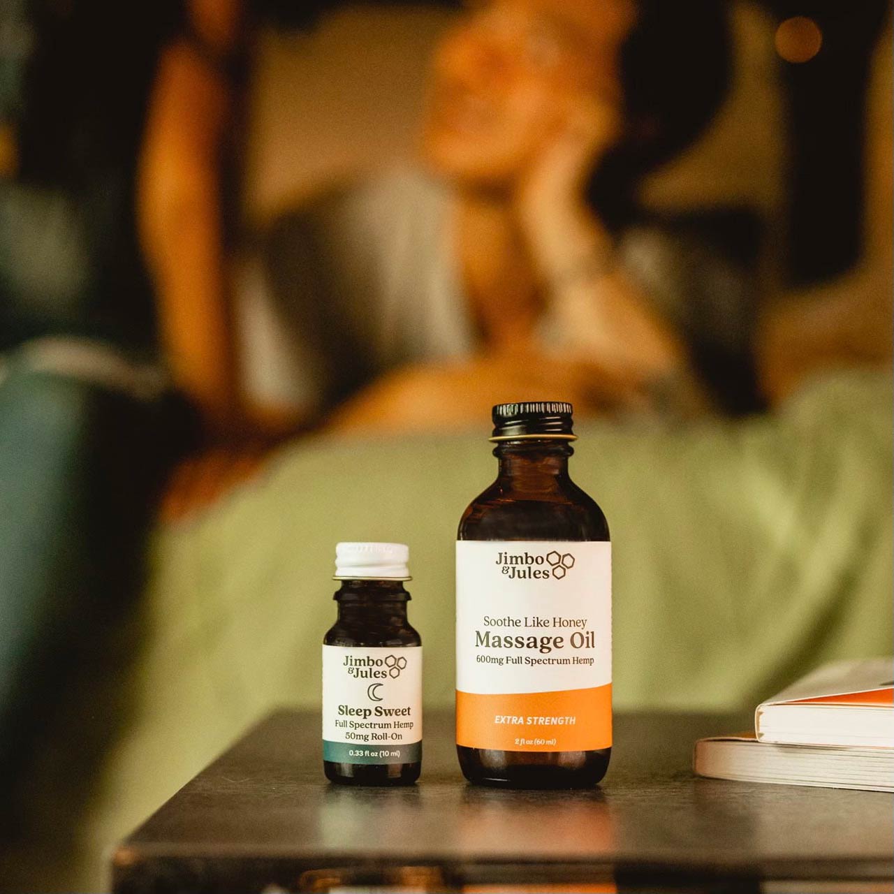 Two bottles of Full Spectrum Hemp oil for sleep disorders